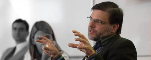 Julian Kilker at conference.